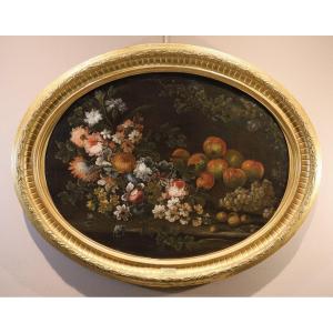 Felice Boselli (piacenza, 1650 – Parma, 1732), Still Life With Flowers And Fruit