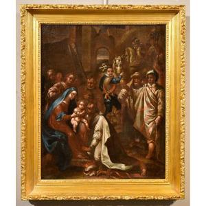 The Adoration Of The Magi, Giovanni Stradano (bruges 1523 – Florence 1605) Workshop Of