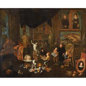 The Artist's Studio, Gerard Thomas (antwerp, 1663–1720) Attributed To