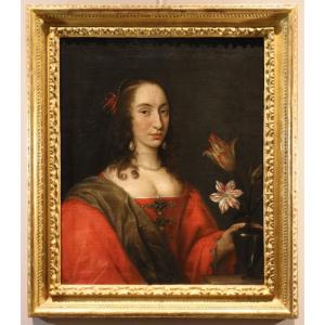 Willem van Honthorst (Utrecht, 1594 – 1666), Portrait de Louise-Henriette d'Orange