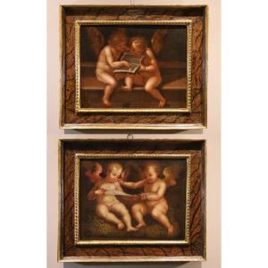 Angels With A Scroll / Angels With A Book, Guglielmo Caccia "il Moncalvo"