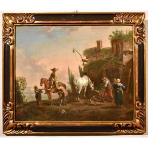 Simon Johannes Van Douw (anvers 1630 - 1677), Le Reste d'Un Chevalier