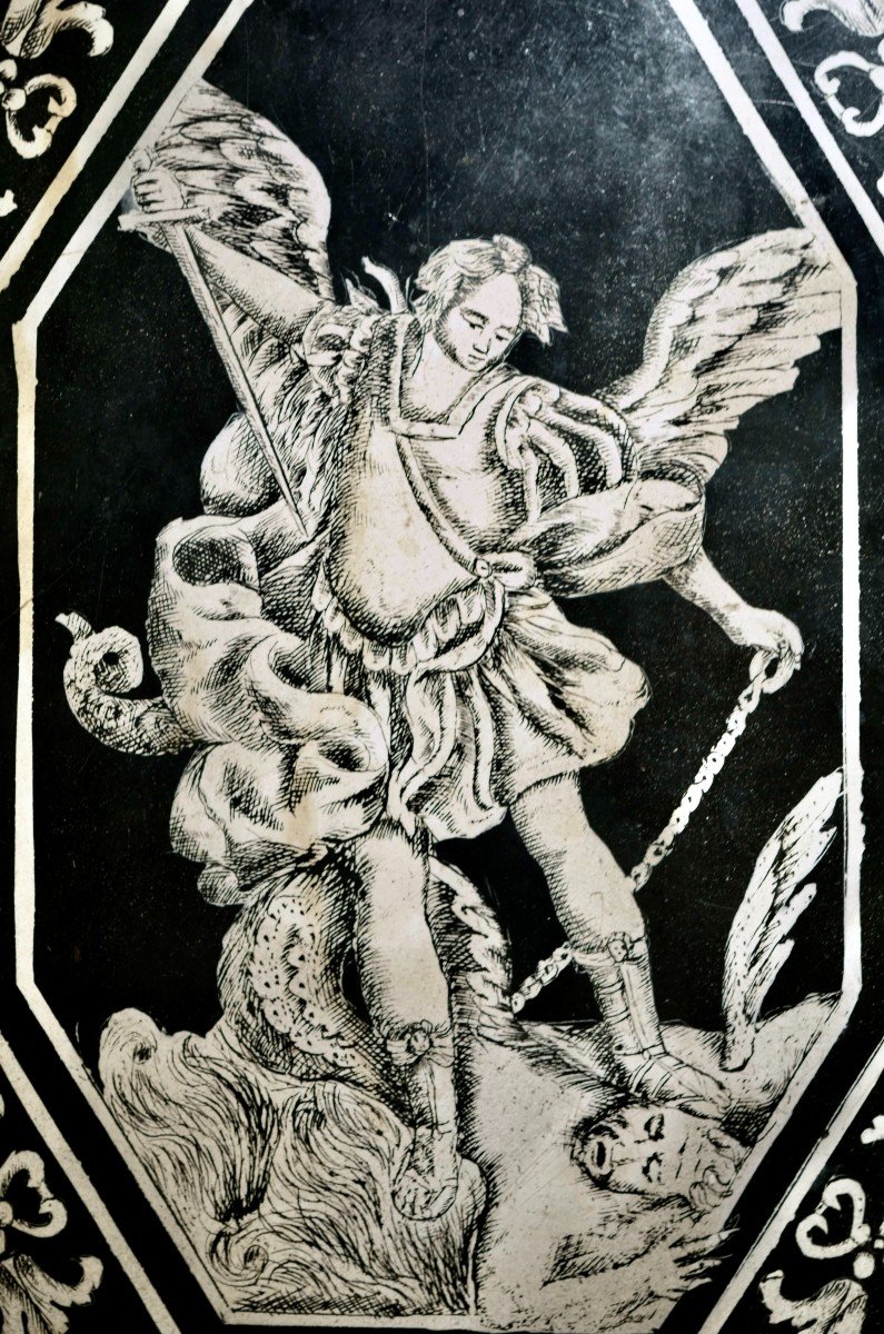 Carpi, Mid-17th Century, Scagliola Panel-photo-2