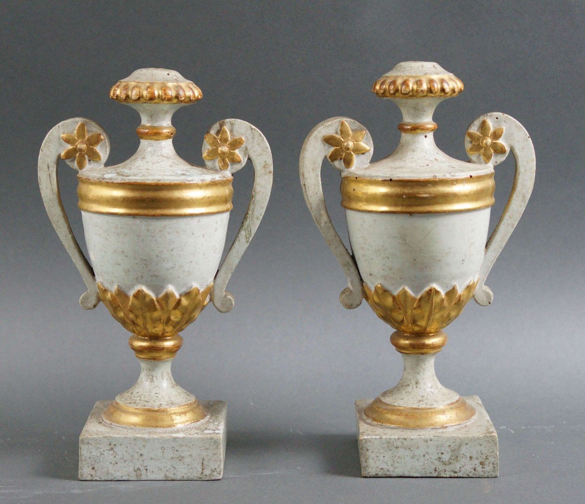 18th Italian Gilt Wood Candlesticks 