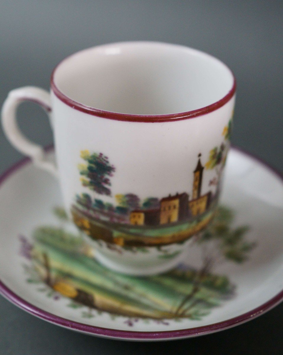 Service à Café En Porcelaine Ginori - Doccia Du 18éme Siècle-photo-1