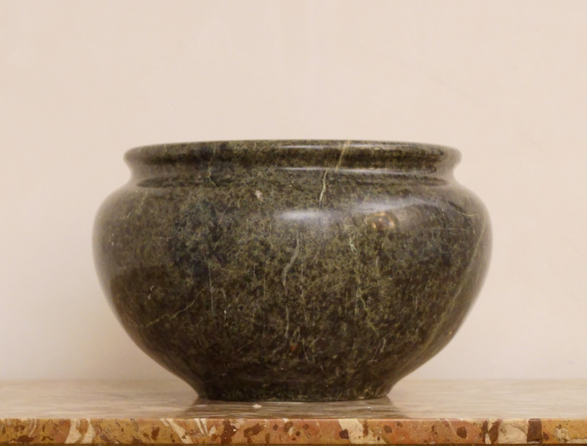 Early 19th Italian Grand Tour Serpentine Marble Vase