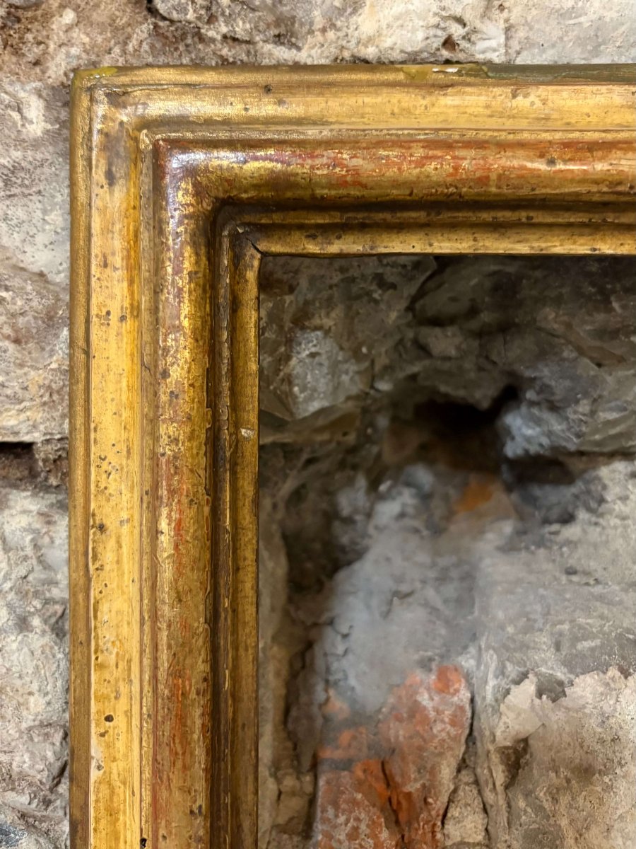 18th Gilt Wood Italian Frame Called Salvator Rosa-photo-3