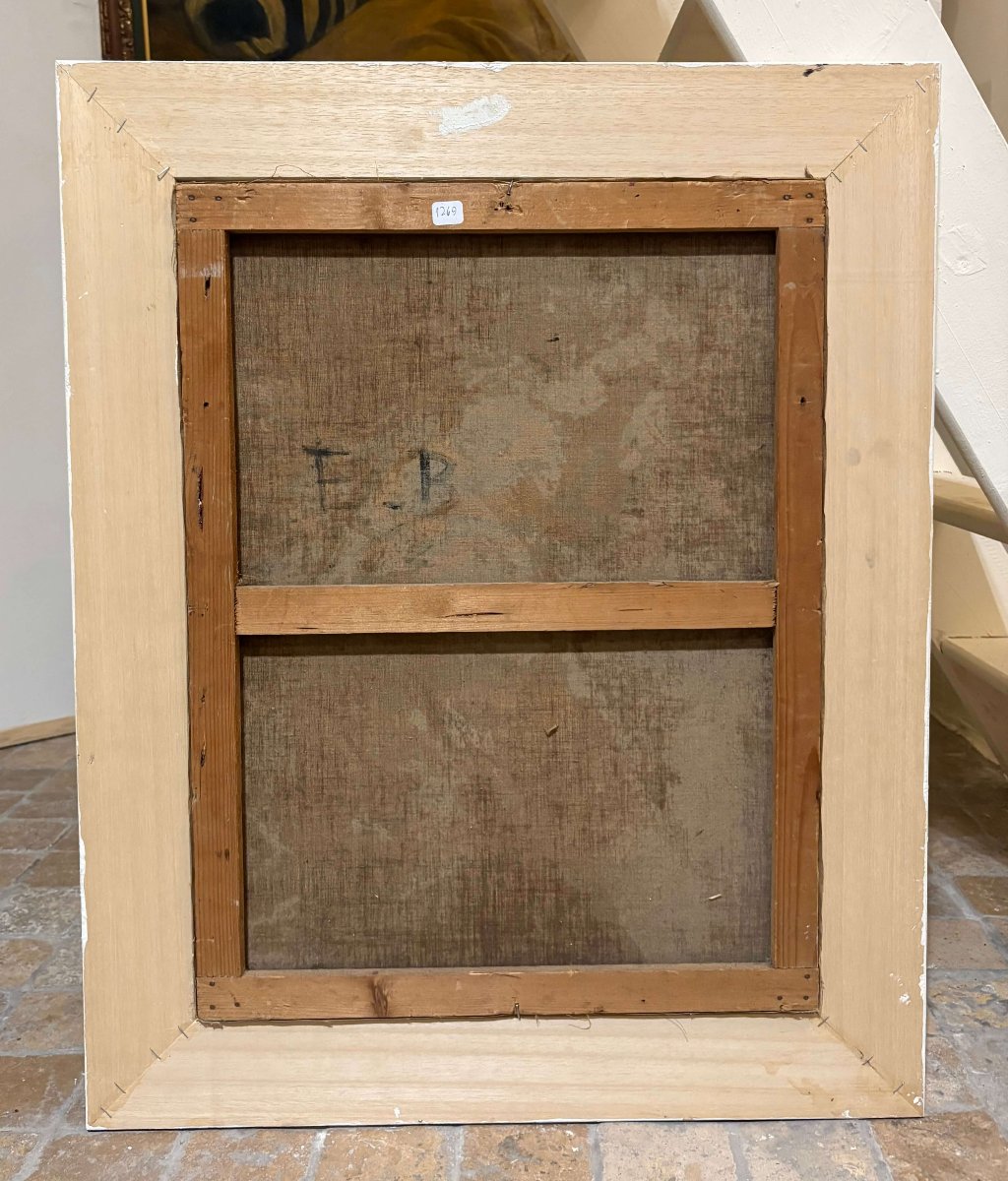 Portrait d'une Elégante Art déco Monogrammée EB Datée 1931-photo-3