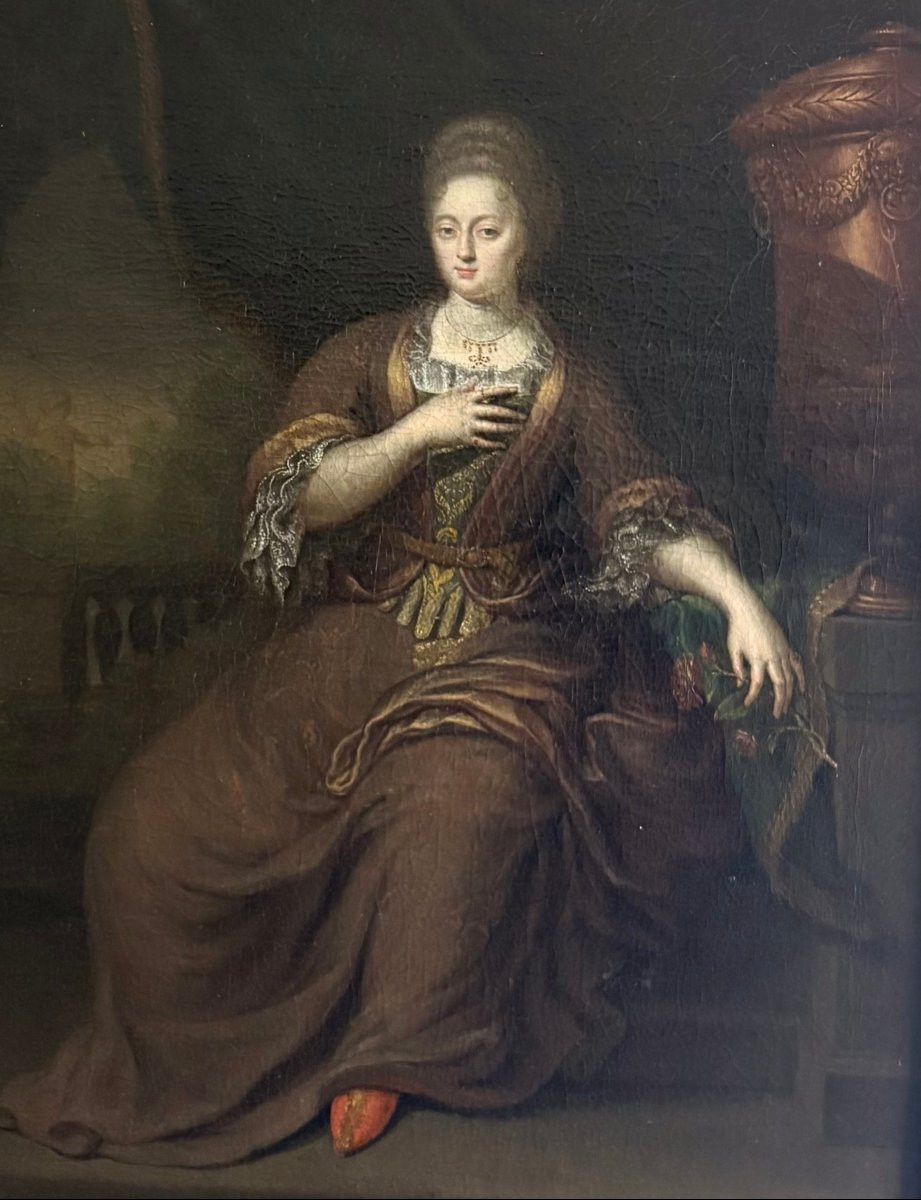 Gerard Wigmana (1673-1741) Portrait de Dame Ecole Hollandaise du 18éme-photo-3