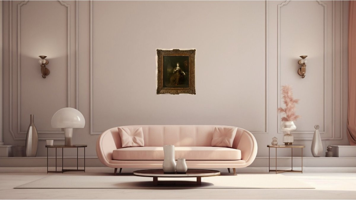 Gerard Wigmana (1673-1741) Portrait de Dame Ecole Hollandaise du 18éme-photo-6