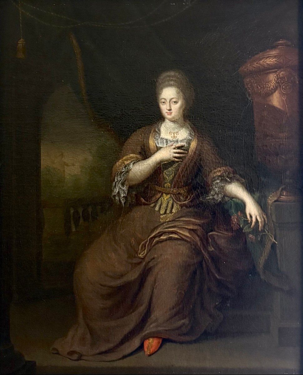 Gerard Wigmana (1673-1741) Portrait de Dame Ecole Hollandaise du 18éme
