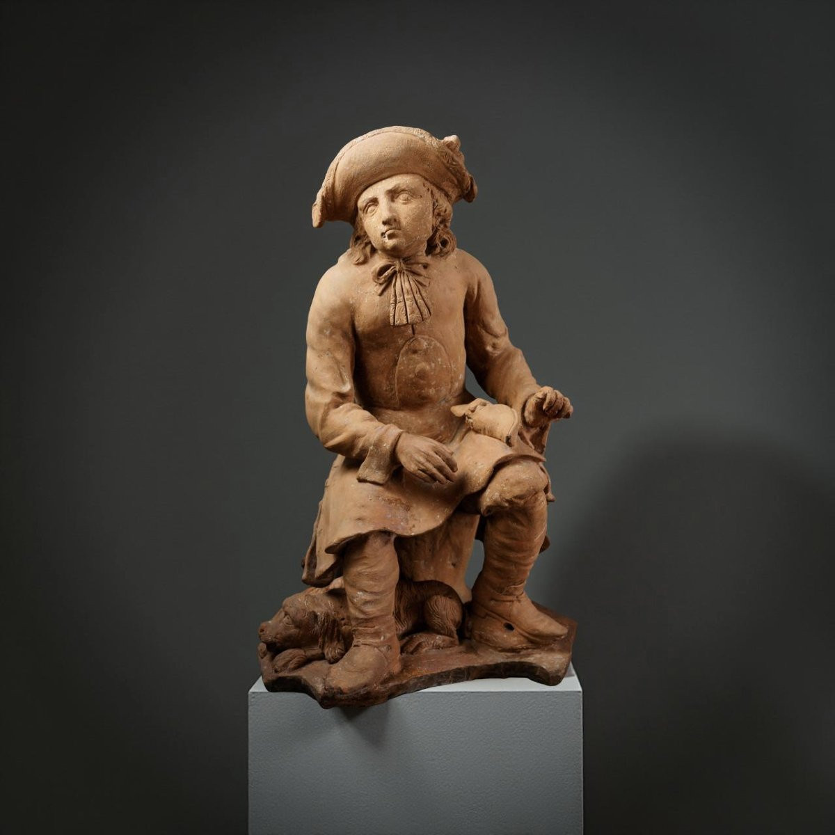 17th French School Pair Of Terracotta Sculpture-photo-3