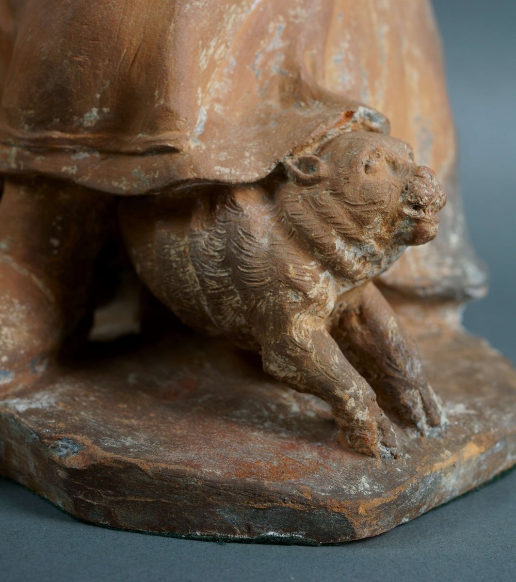 17th French School Pair Of Terracotta Sculpture-photo-4