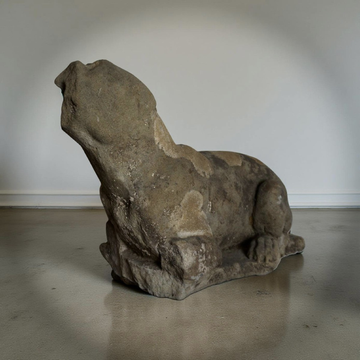 16th Italian Renaissance Pietra Serena  Greyhound Sculpture-photo-2