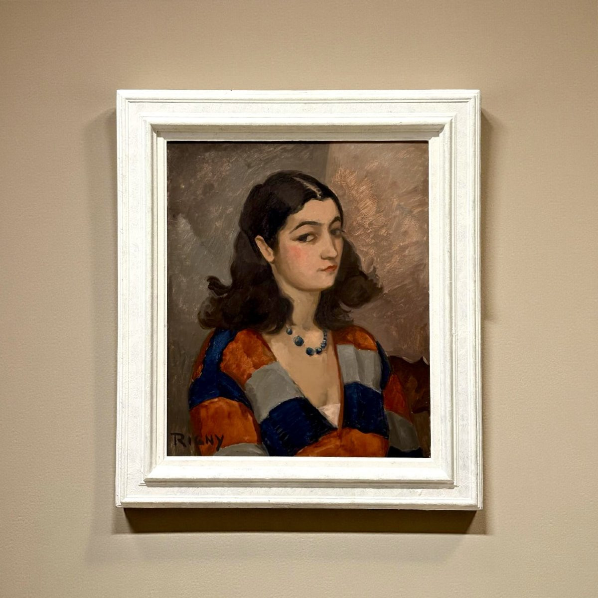 Alfred RIGNY (1888-1955) "Chiquita" Portrait de Femme Moderniste 20éme-photo-2