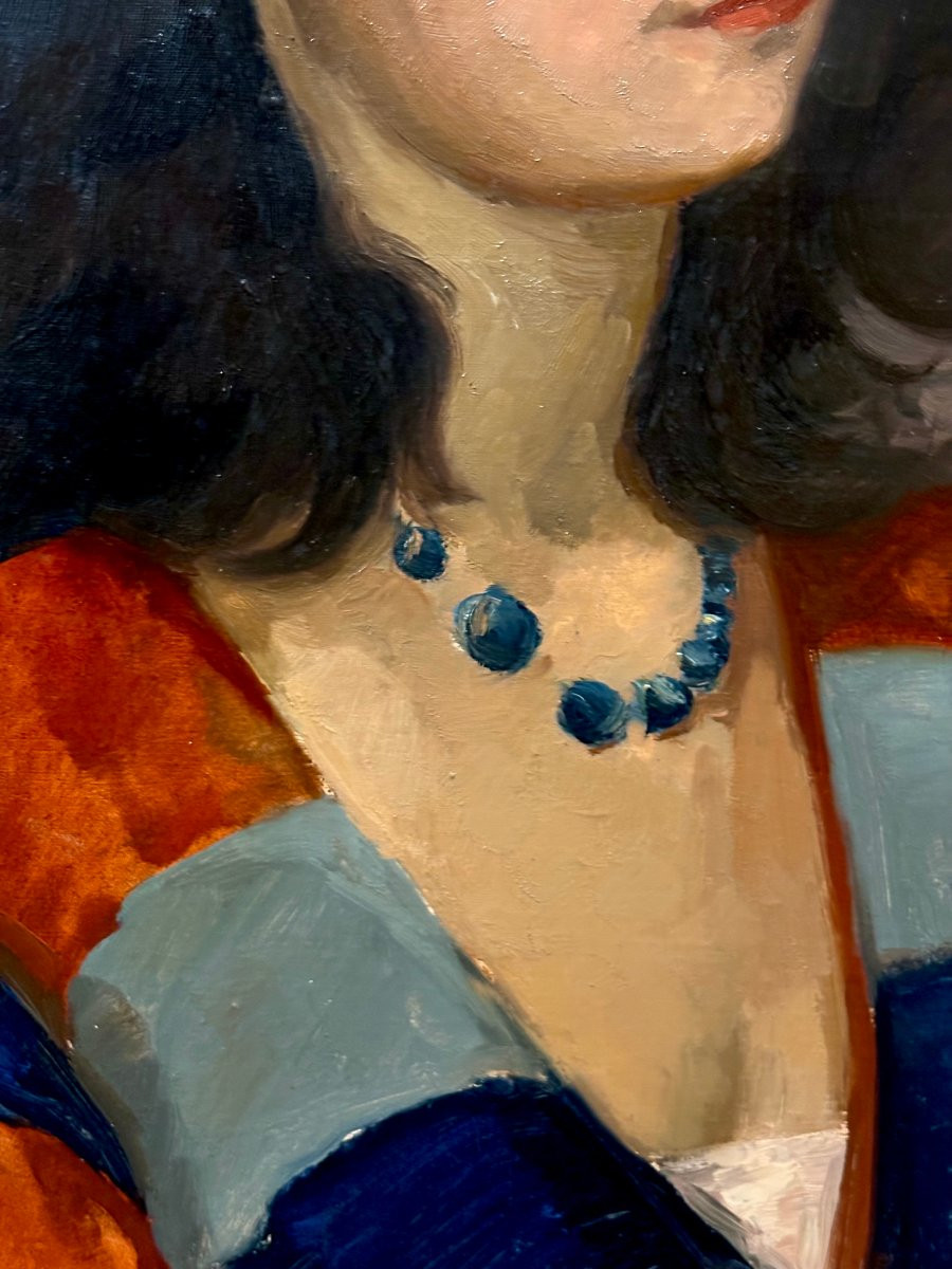 Alfred RIGNY (1888-1955) "Chiquita" Portrait de Femme Moderniste 20éme-photo-4