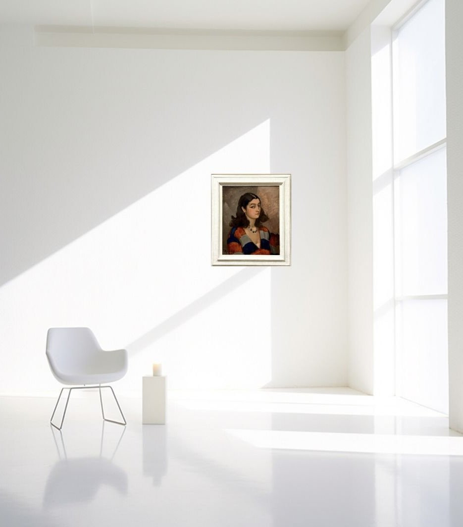 Alfred RIGNY (1888-1955) "Chiquita" Portrait de Femme Moderniste 20éme-photo-1