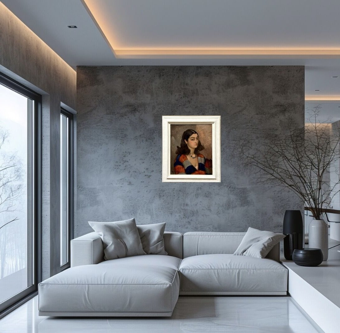 Alfred RIGNY (1888-1955) "Chiquita" Portrait de Femme Moderniste 20éme-photo-2