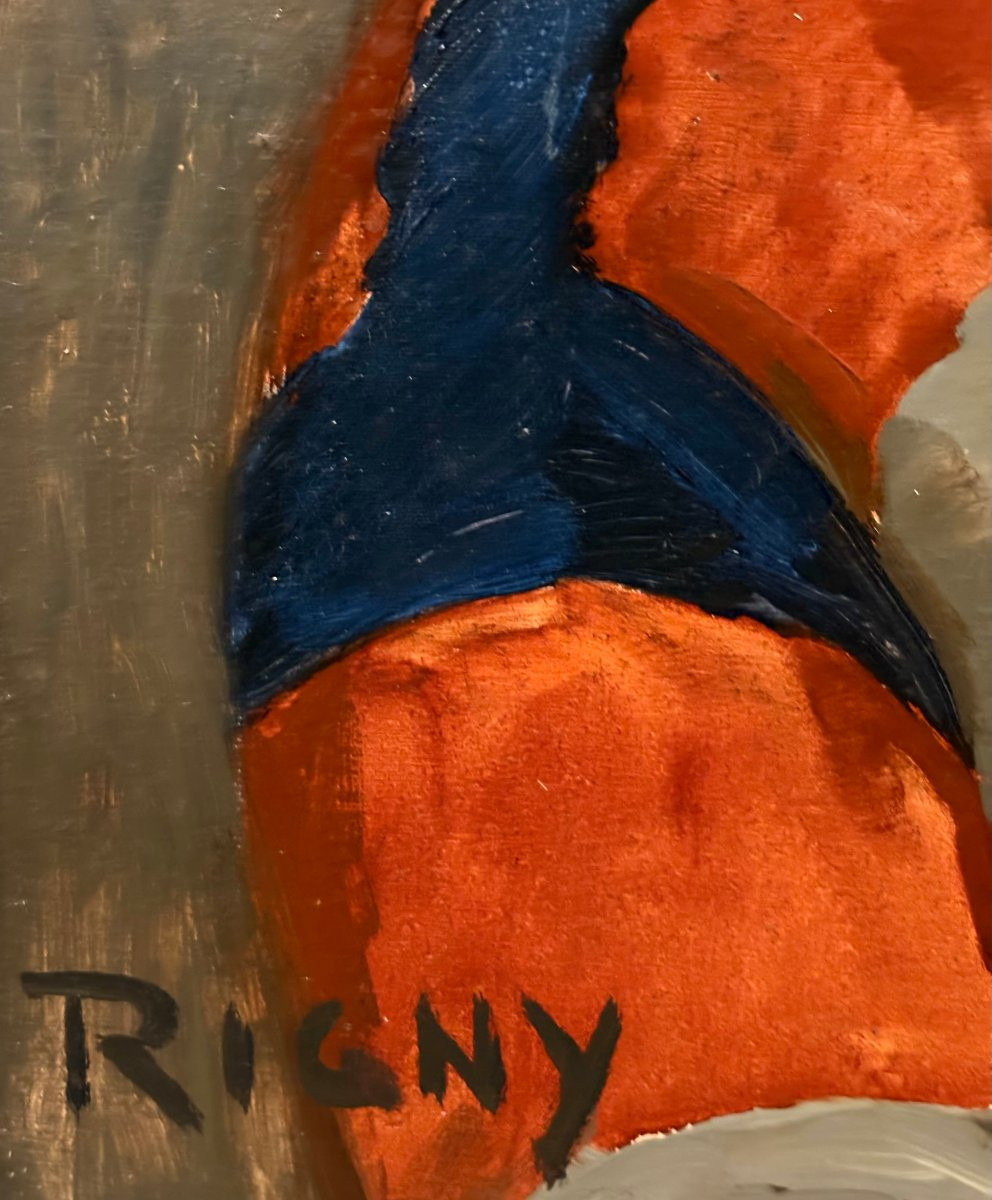 Alfred RIGNY (1888-1955) "Chiquita" Portrait de Femme Moderniste 20éme-photo-3