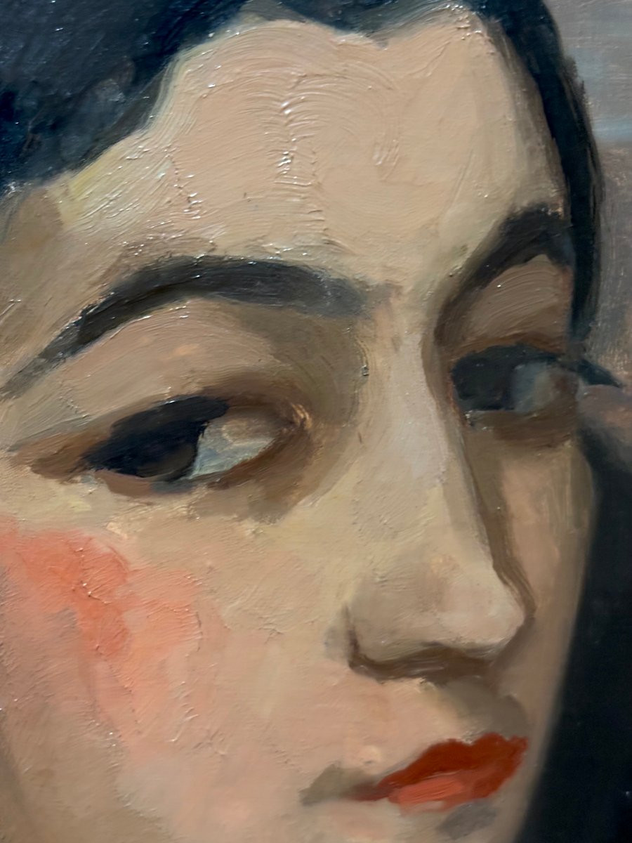 Alfred RIGNY (1888-1955) "Chiquita" Portrait de Femme Moderniste 20éme-photo-4