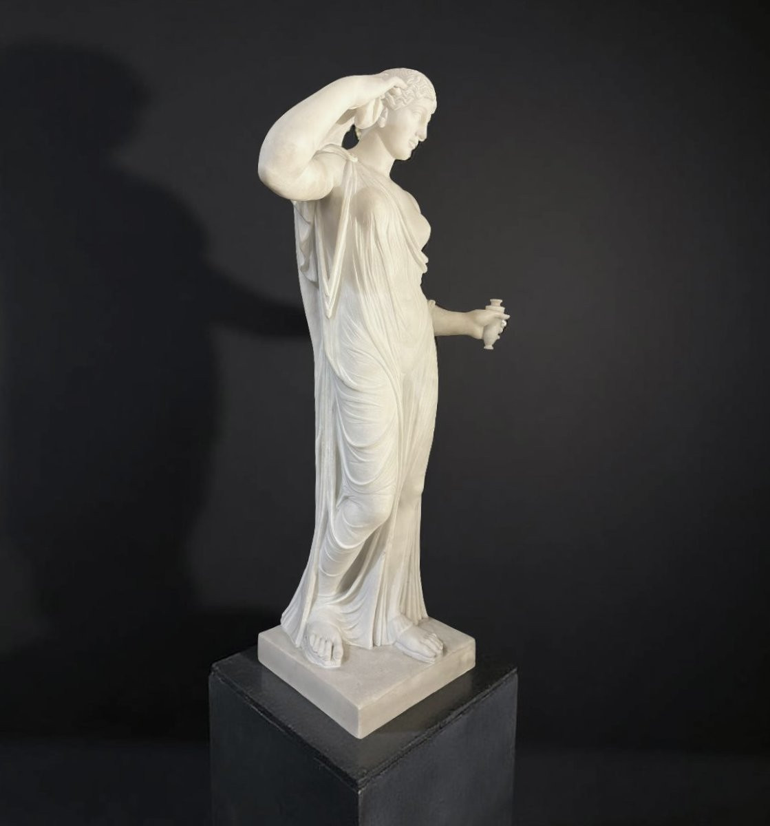 Imposante Sculpture Néoclassique en Marbre Vénus Genitrix Italie 19éme-photo-2