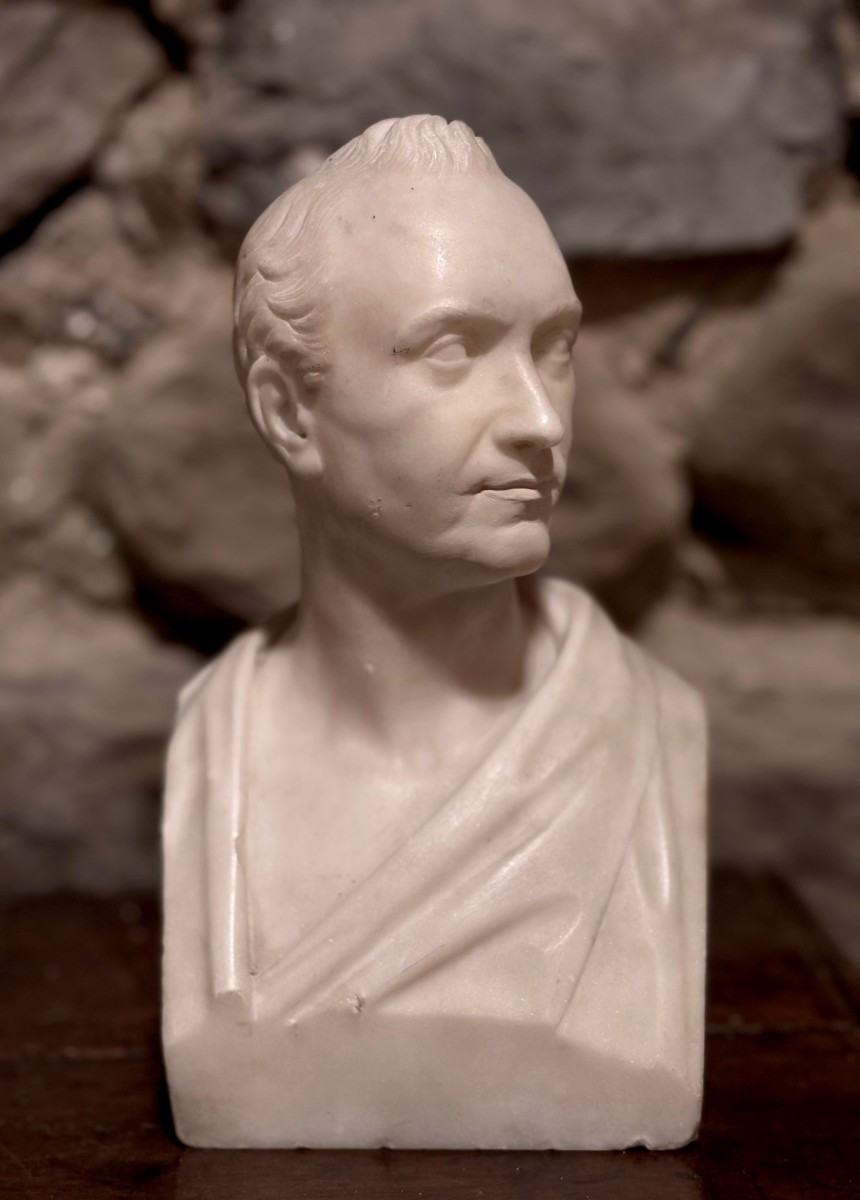 Buste en Marbre Néoclassique en Hermès époque Empire