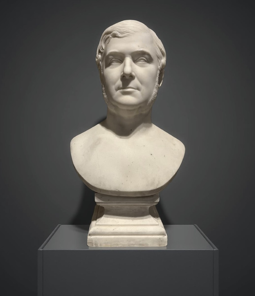 Francisque-joseph Duret (1804–1865)  Marble Male Bust