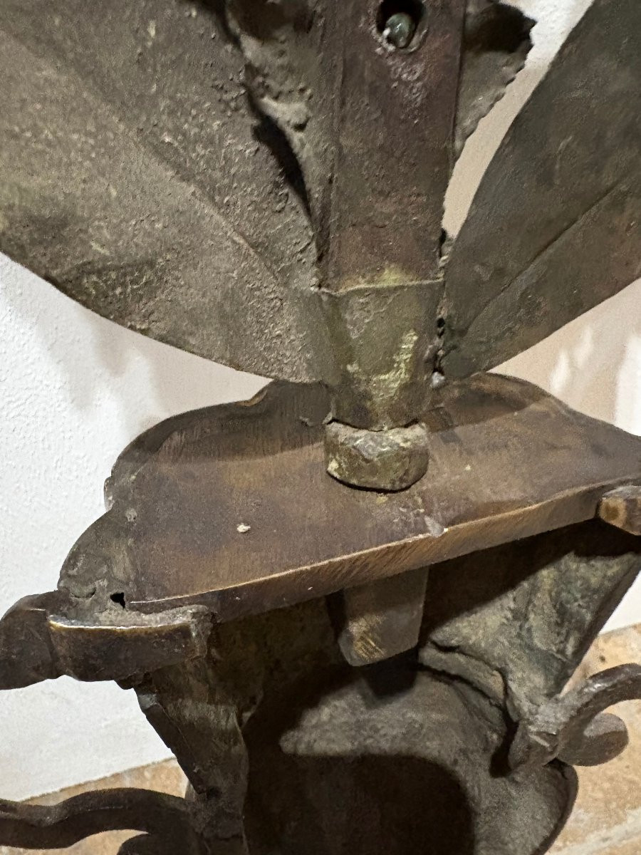 17th Louis XIV Pair Of Italian Bronze Altar Vases-photo-8