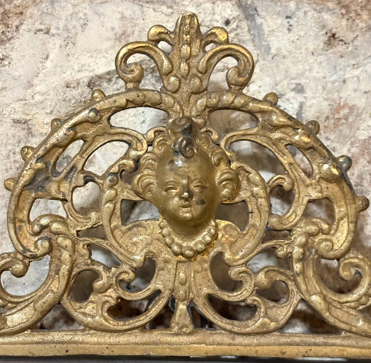 Cadre Grand Tour Marqueterie de Pierre Dure et Bronze Doré Roma 18éme-photo-3