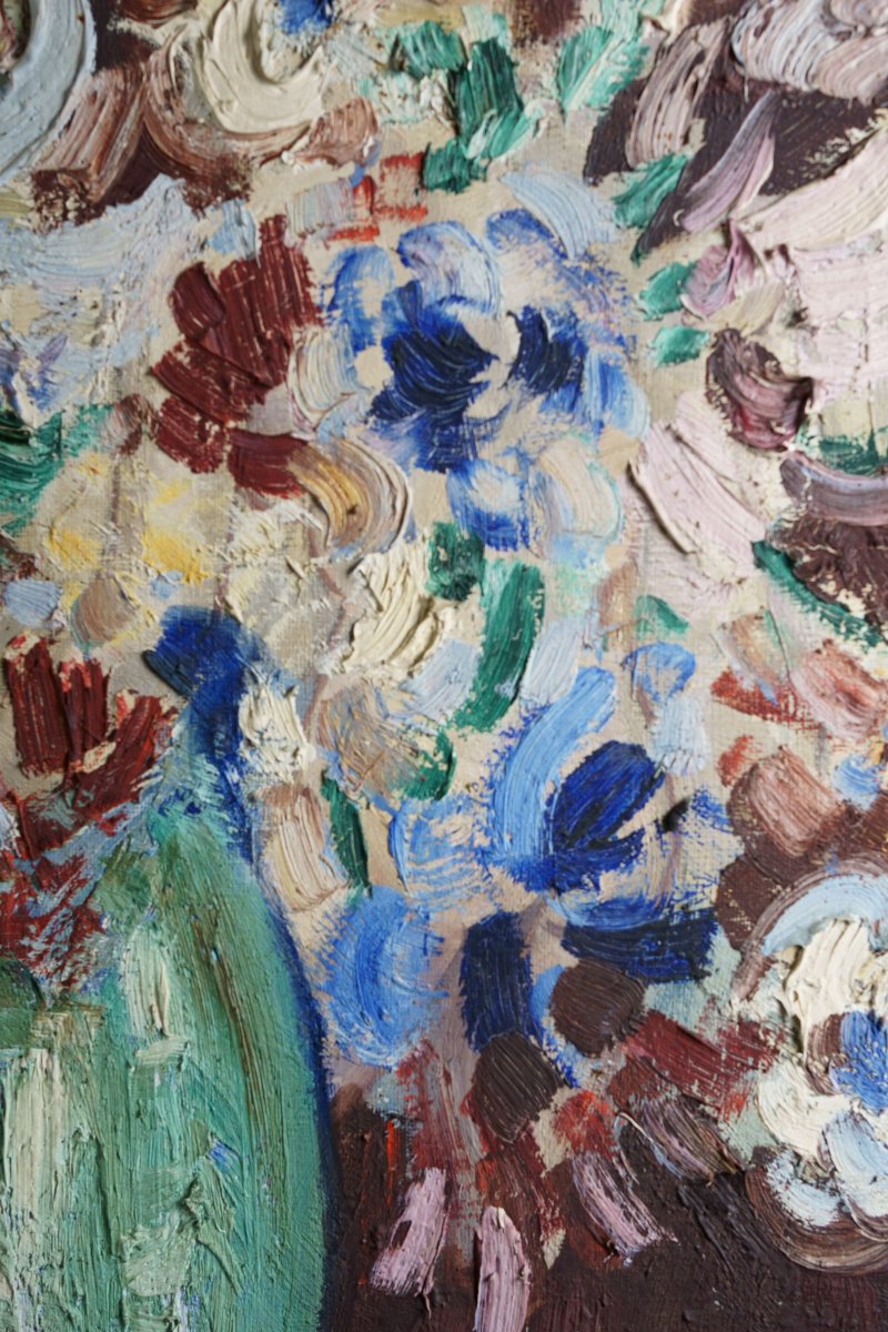 Lucien Roudier Known As Eller (1894-1940) Expressionist Still Life -photo-1