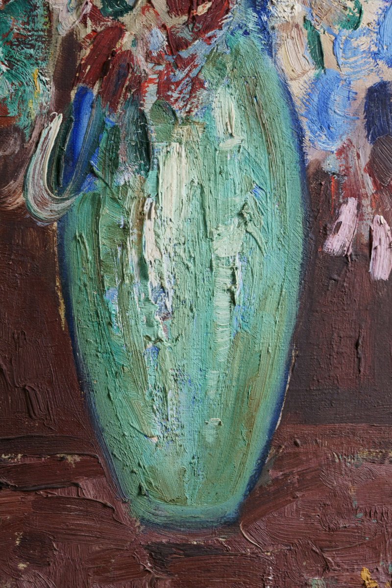 Lucien Roudier Known As Eller (1894-1940) Expressionist Still Life -photo-3