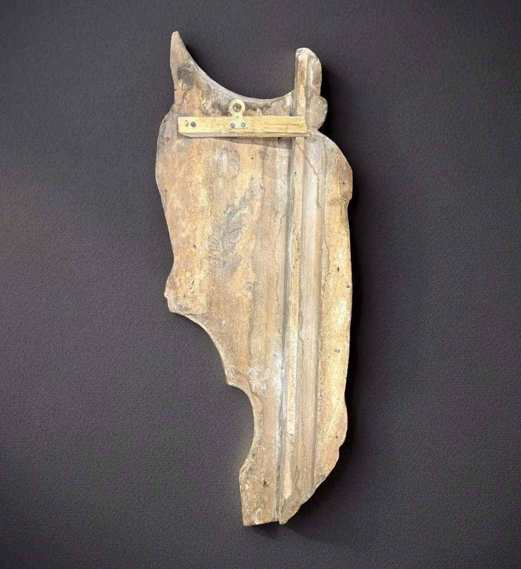 Fragment d'Armoiries en Bois Doré Italie 18éme-photo-3