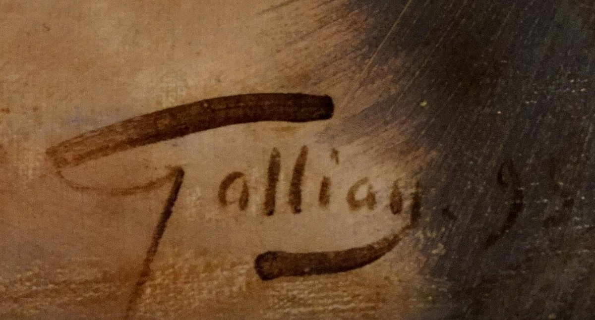 Octave Gallian (1855 - 1918) "portrait Of An Elegant Woman" Dated 1895-photo-4