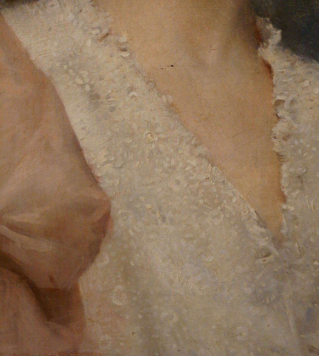 Octave Gallian (1855 - 1918) "portrait Of An Elegant Woman" Dated 1895-photo-2