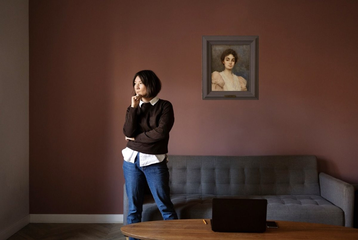 Octave Gallian (1855 - 1918) "portrait Of An Elegant Woman" Dated 1895-photo-5