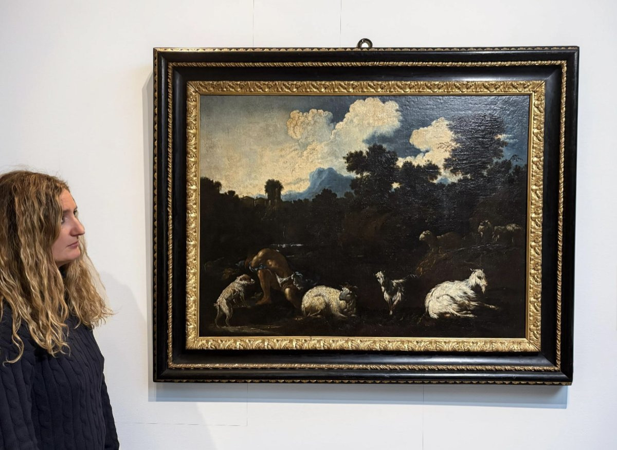 Philipp Peter Roos - Rosa Da Tivoli (1657-1706) Herds In Front Of The Old Waterfall In Tivoli-photo-3