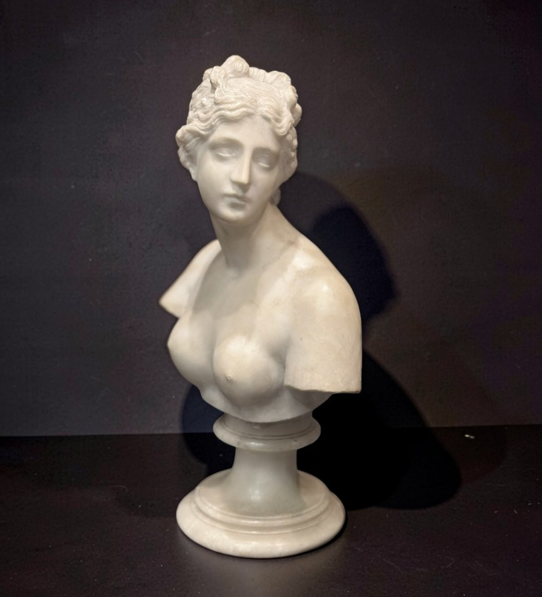 19th Marble Bust Of The Medici Venus Grand Tour -photo-4
