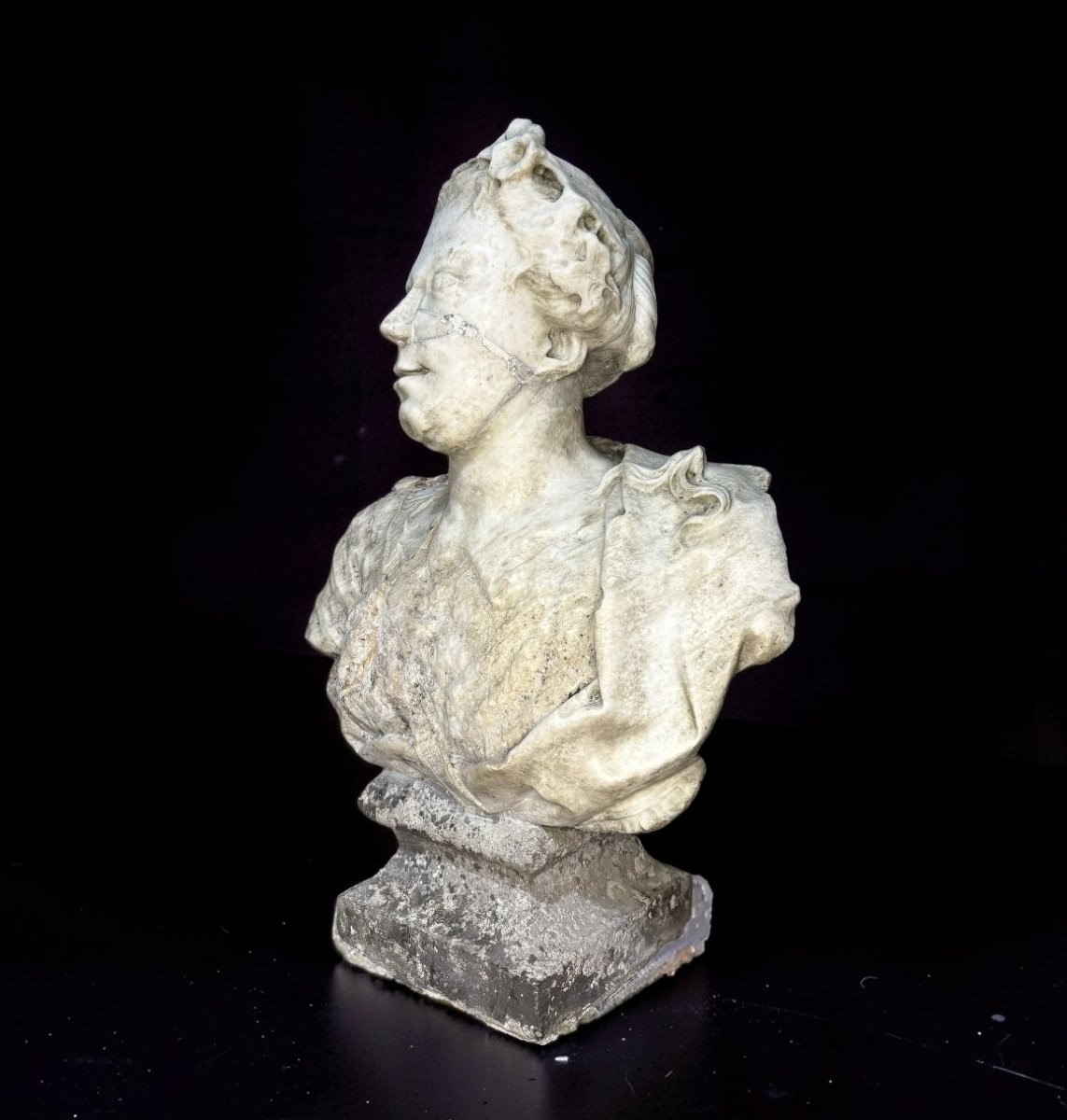 Orazio Marinali (1643-1720) Buste de Flore en Marbre -photo-4