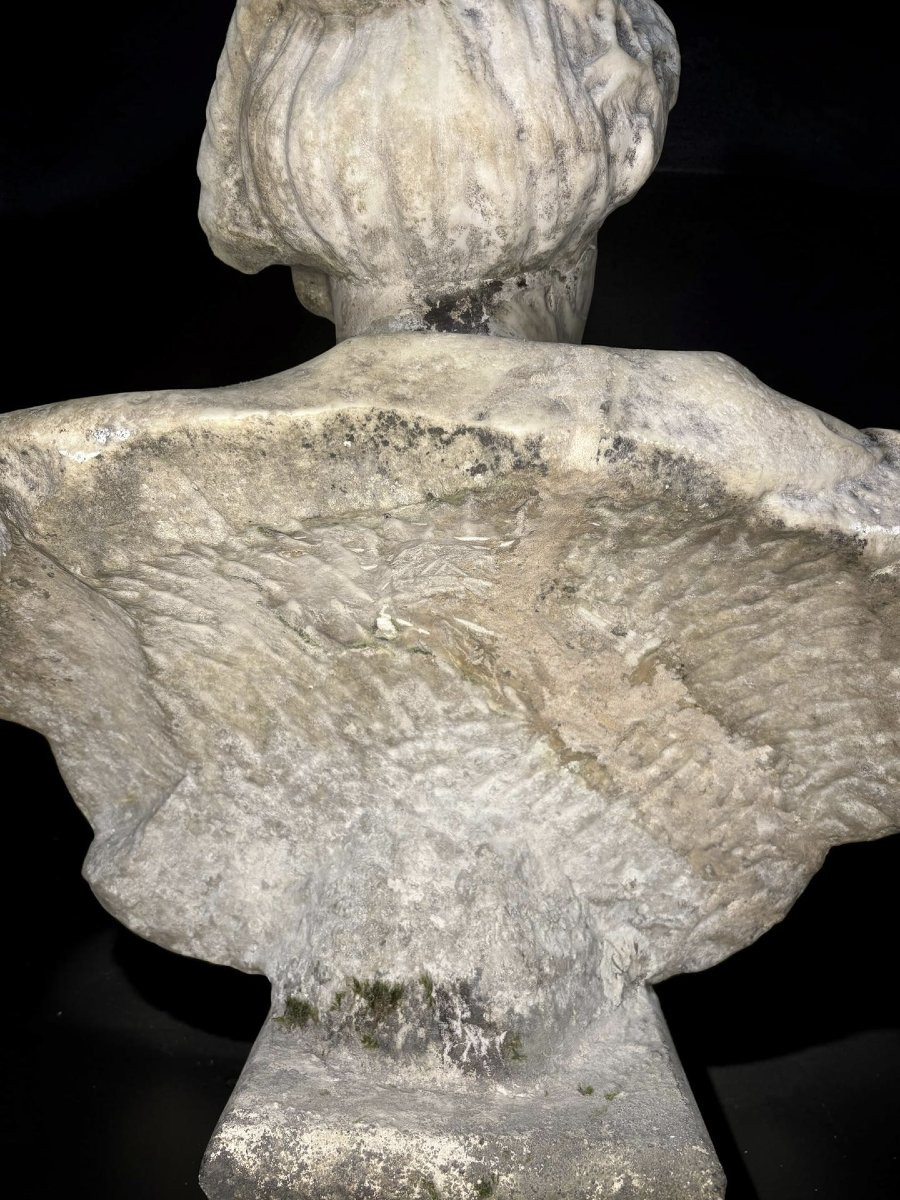 Orazio Marinali (1643-1720) Buste de Flore en Marbre -photo-7