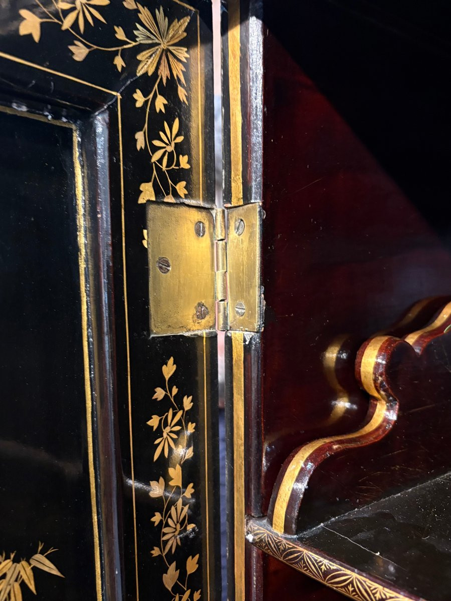 Cabinet en Chinoiserie Frederick Crace époque Regency Angleterre début 19éme-photo-7