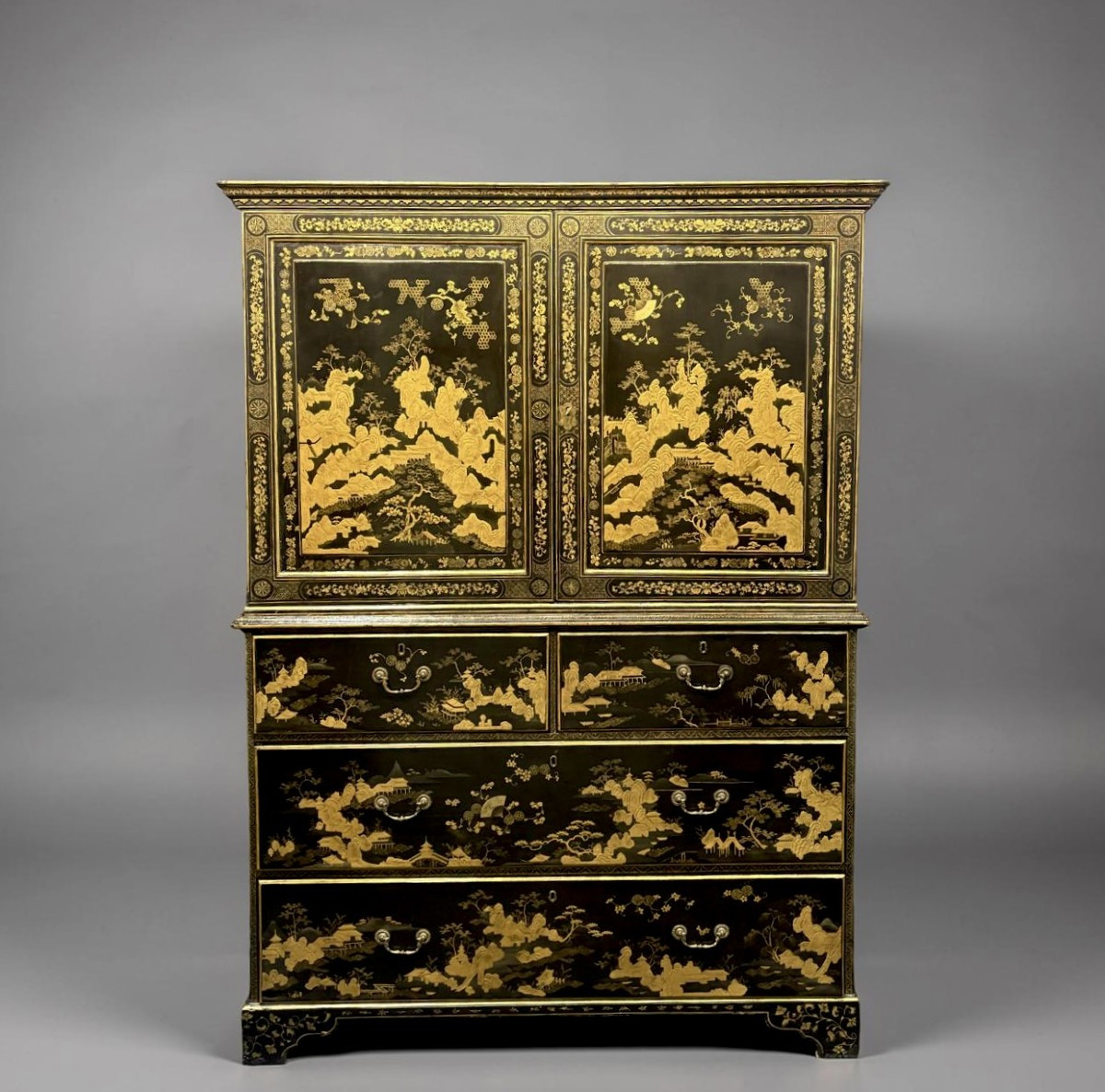 Cabinet en Chinoiserie Frederick Crace époque Regency Angleterre début 19éme