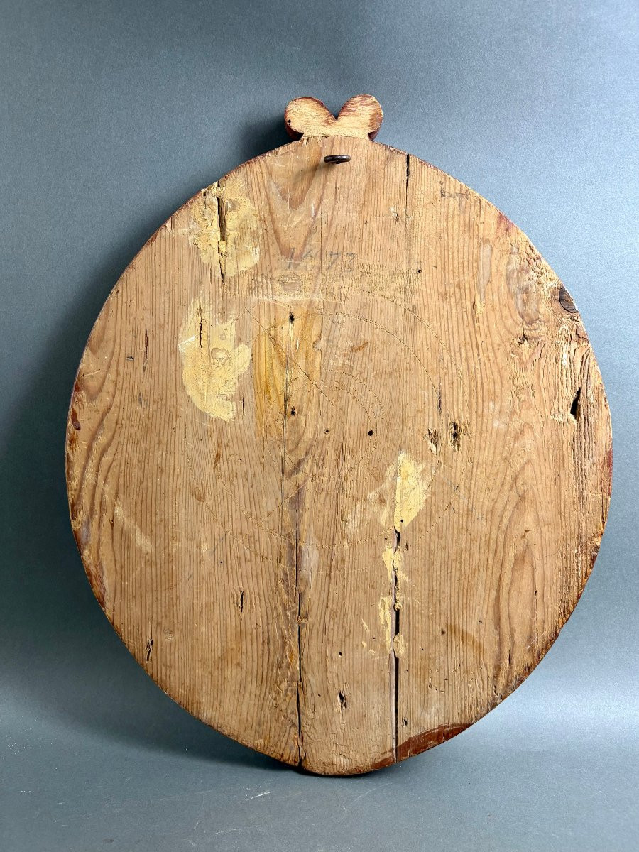 18th Louis XIV Large Carved Woode Coat Of Arms-photo-3