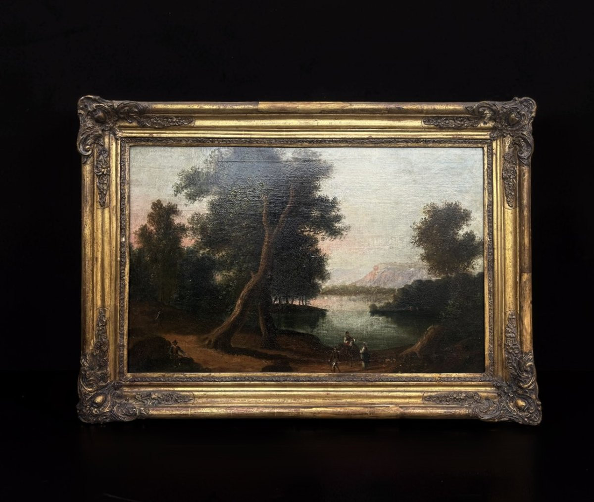 Pair Of Large Grand Tour Views Of The Gulf Of Naples, Posillipo School, Circa 1840-photo-4