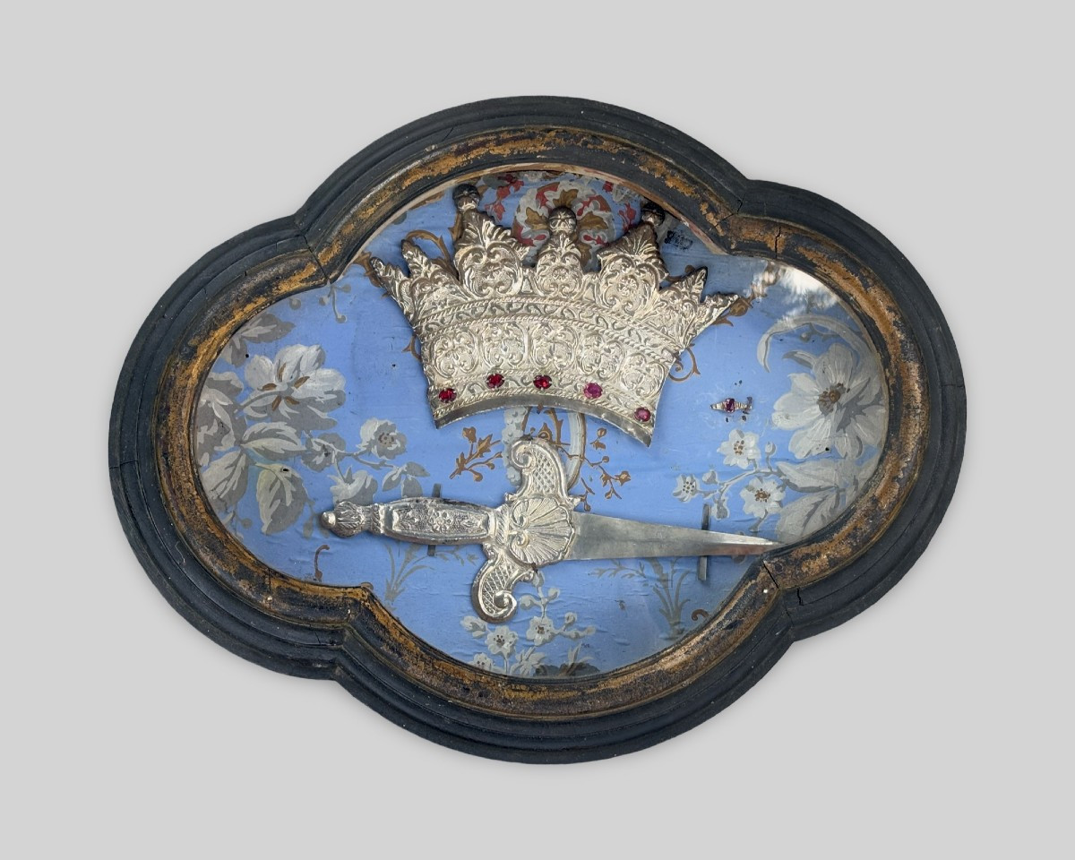 Solid Silver Devotional Shrine Altar Saint Catherine Of Alexandria