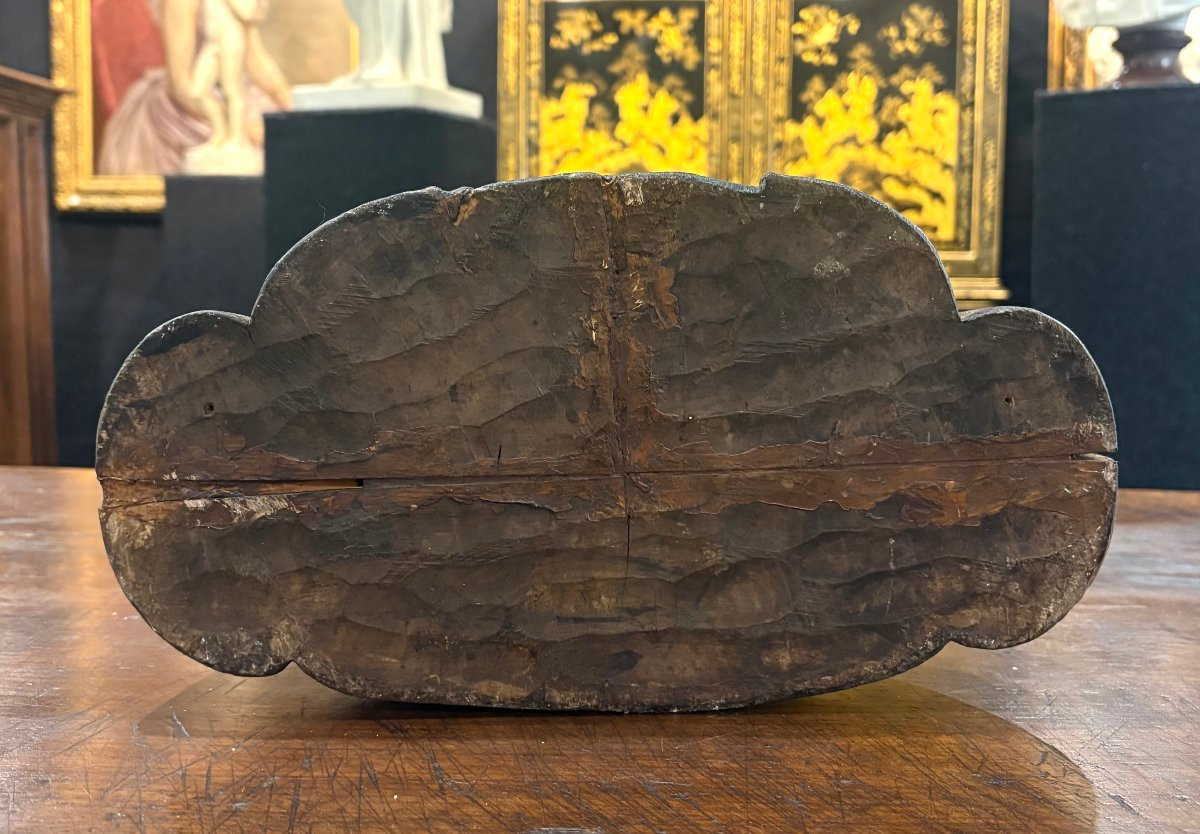 18th French Linden Wood Bust Of A Lady -photo-5