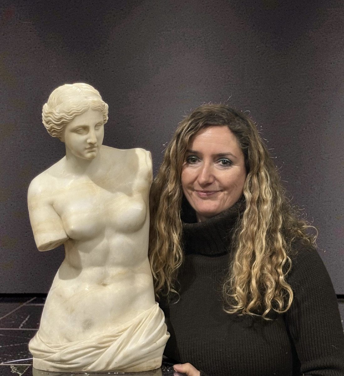 Torse de Vénus Grande Sculpture Néoclassique Grand Tour Albâtre 1860-photo-3