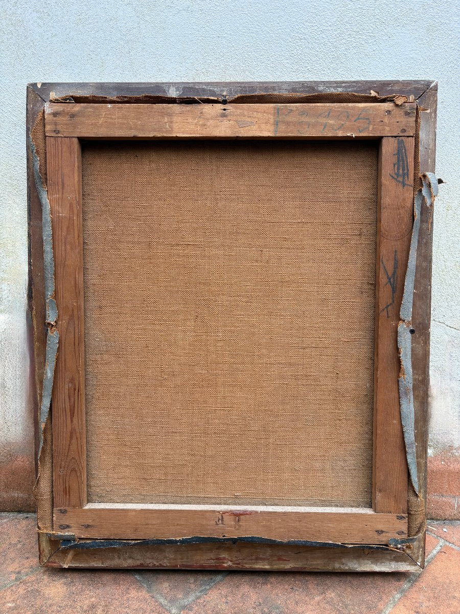 Irène Pagès - Post Impressionisme Portrait de Jeune Femme Cachet du Salon -photo-4