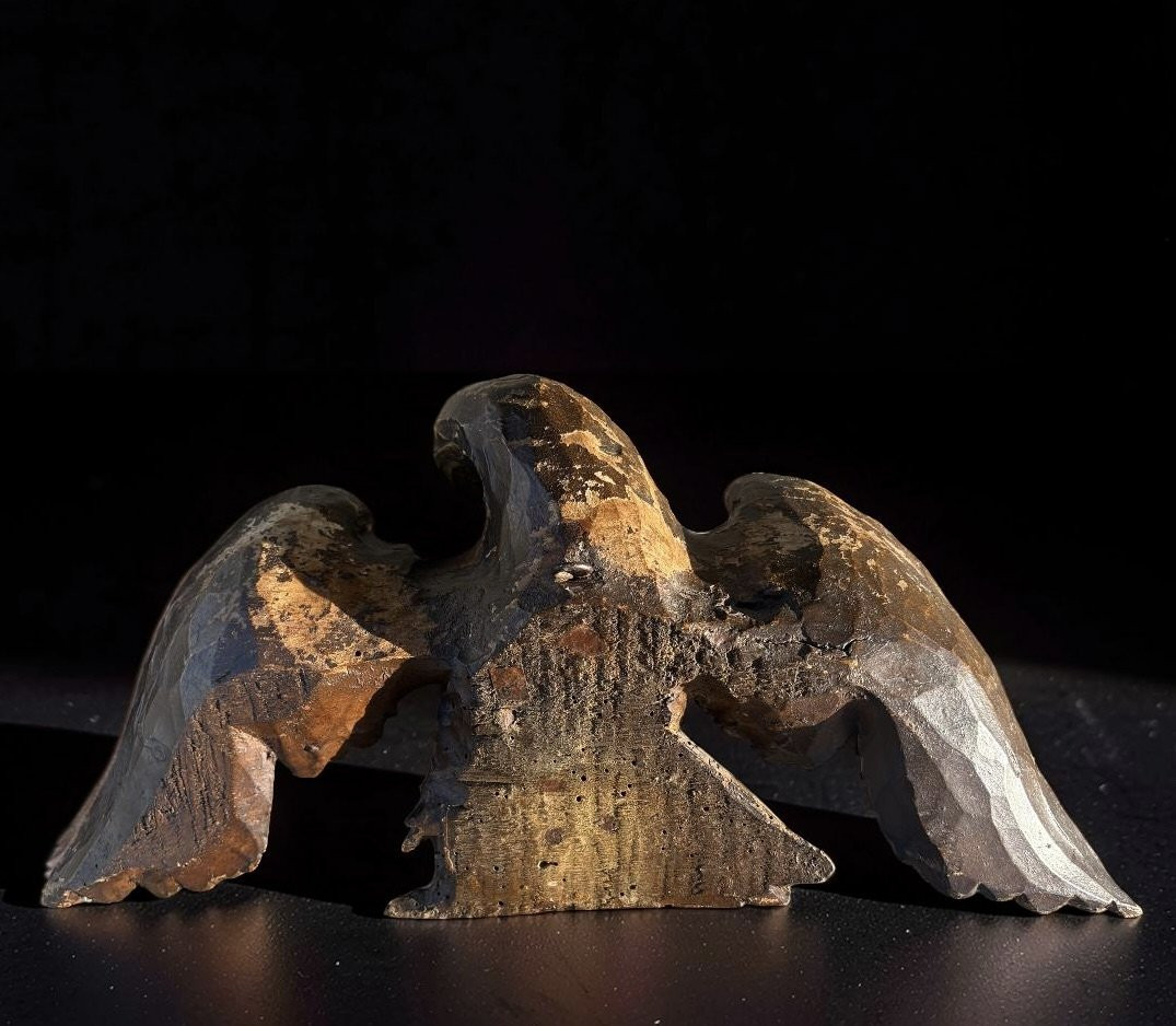 Aigle en Bois Doré Italie 18éme siècle-photo-4