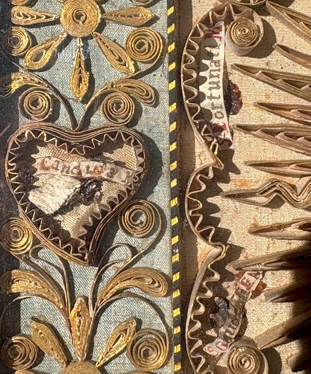 Large 18th-century Reliquary Frame With 42 Relics (teeth And Bones)-photo-7