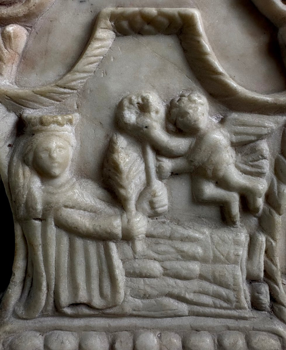 Candoglia Marble Renaissance Plaque, Lombardy, Early 16th Century-photo-3